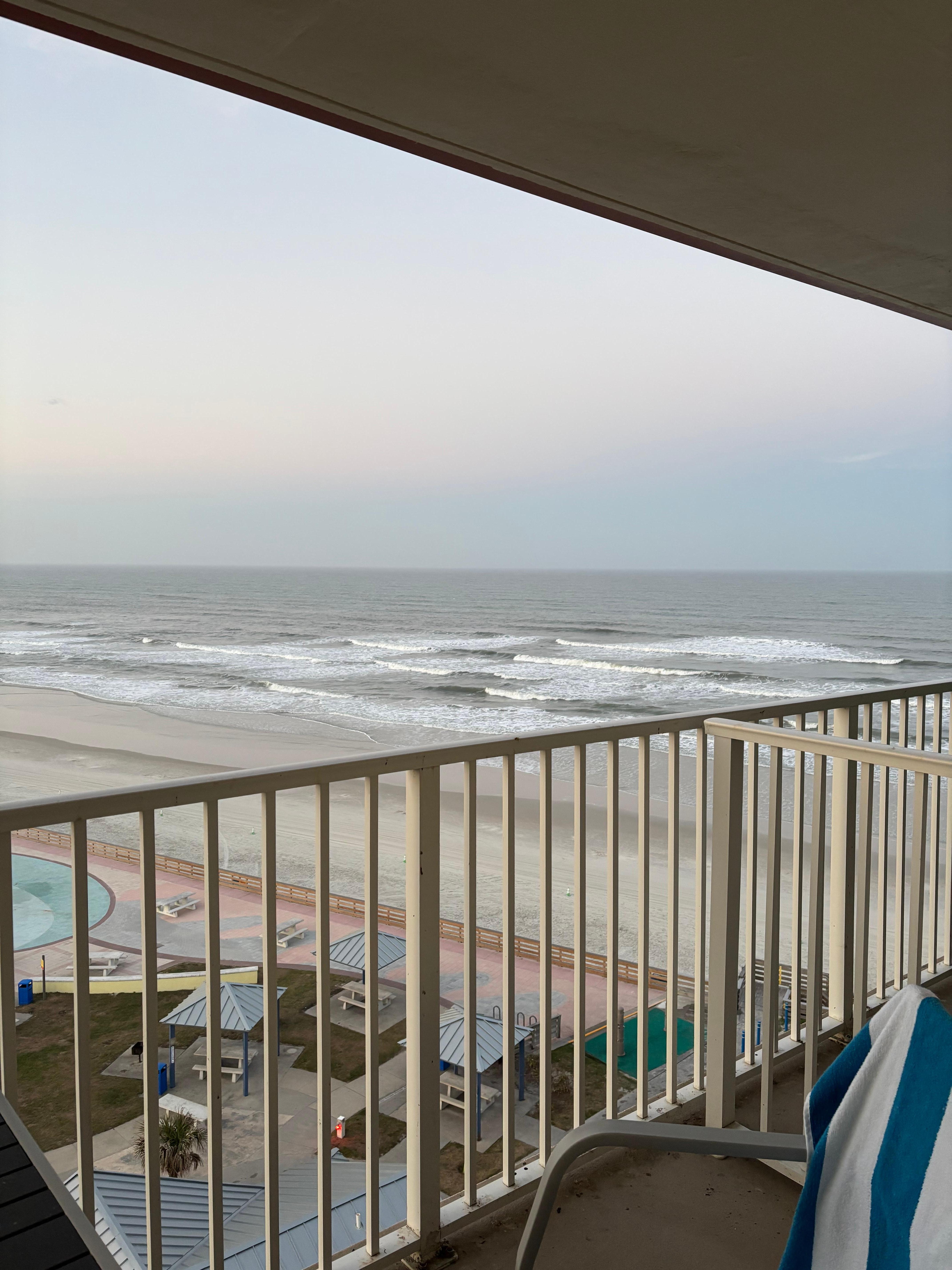 Off our balcony. 8th floor