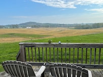 Beautiful view from the back deck.