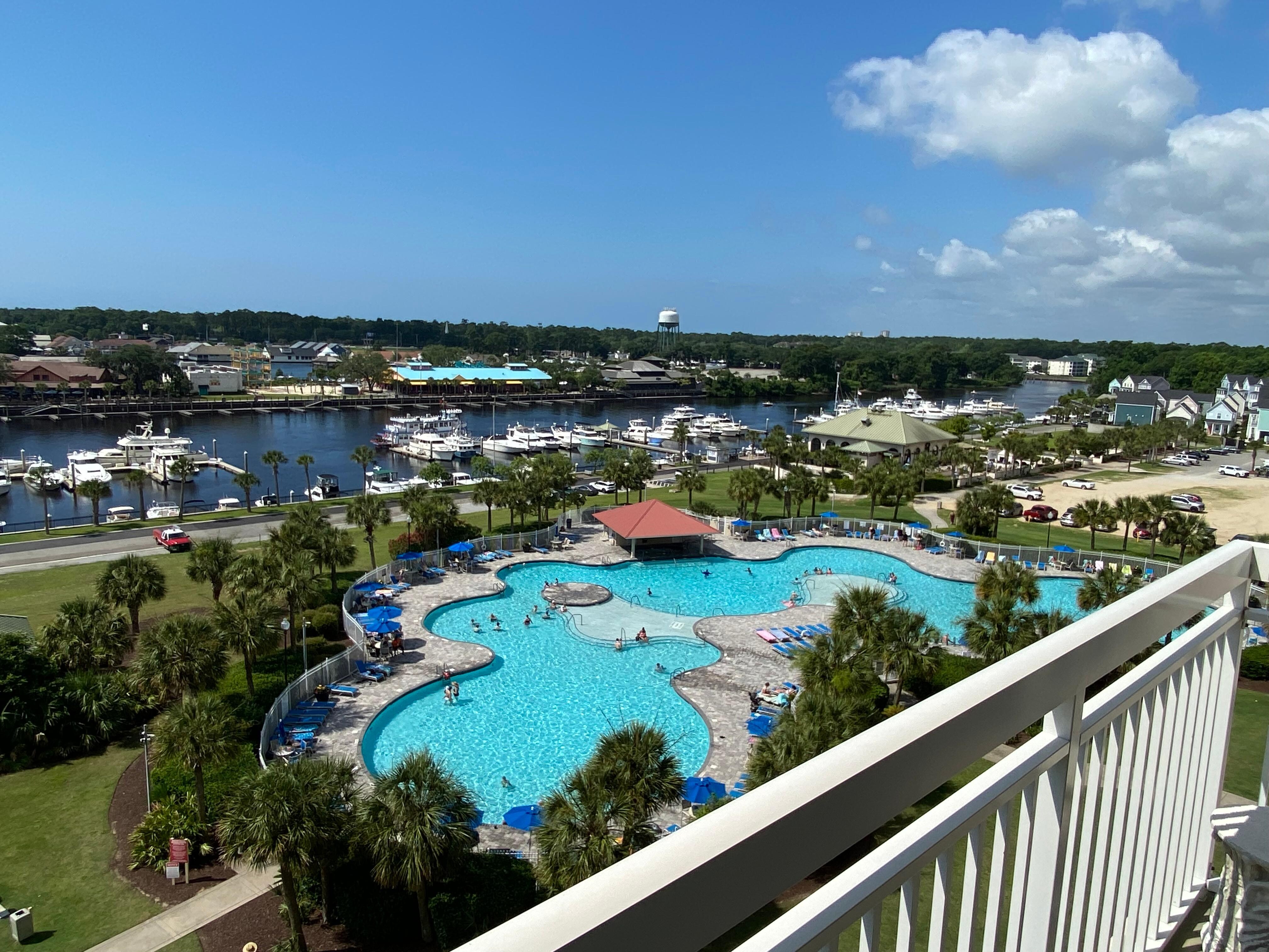 Balcony pool view!