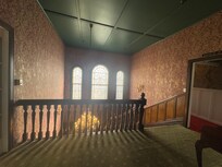 view from upstairs hallway