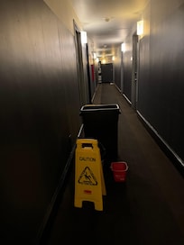 Water dripping from ceiling