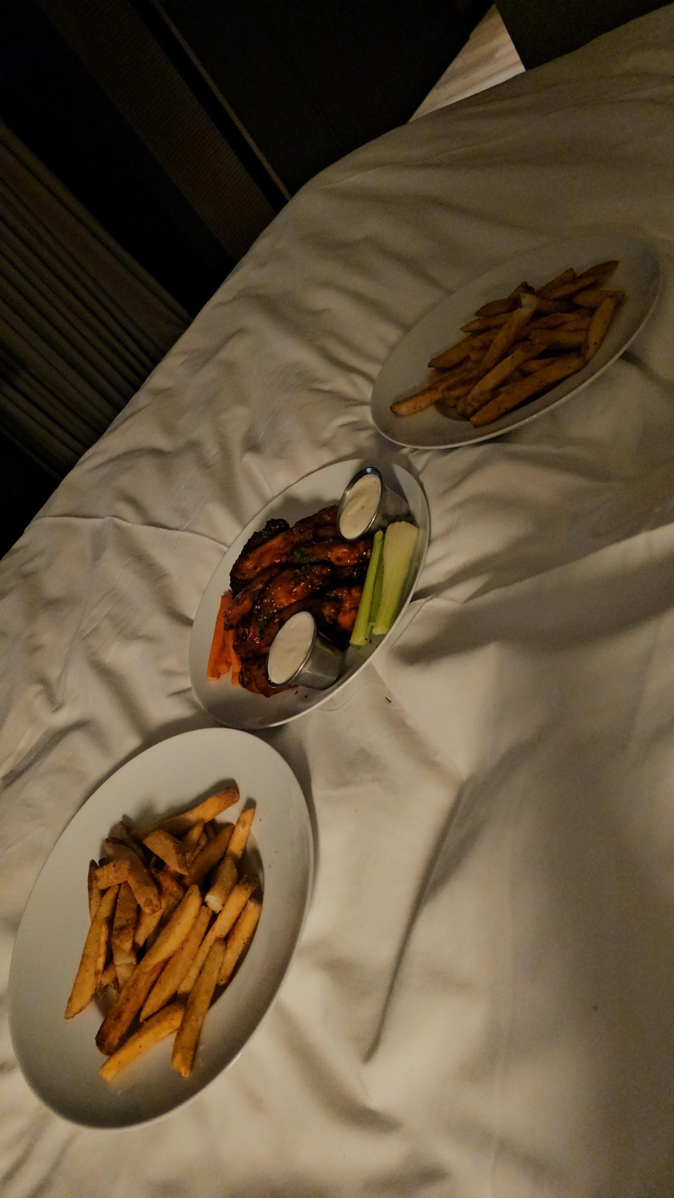 Ordered room service during our staycation.  