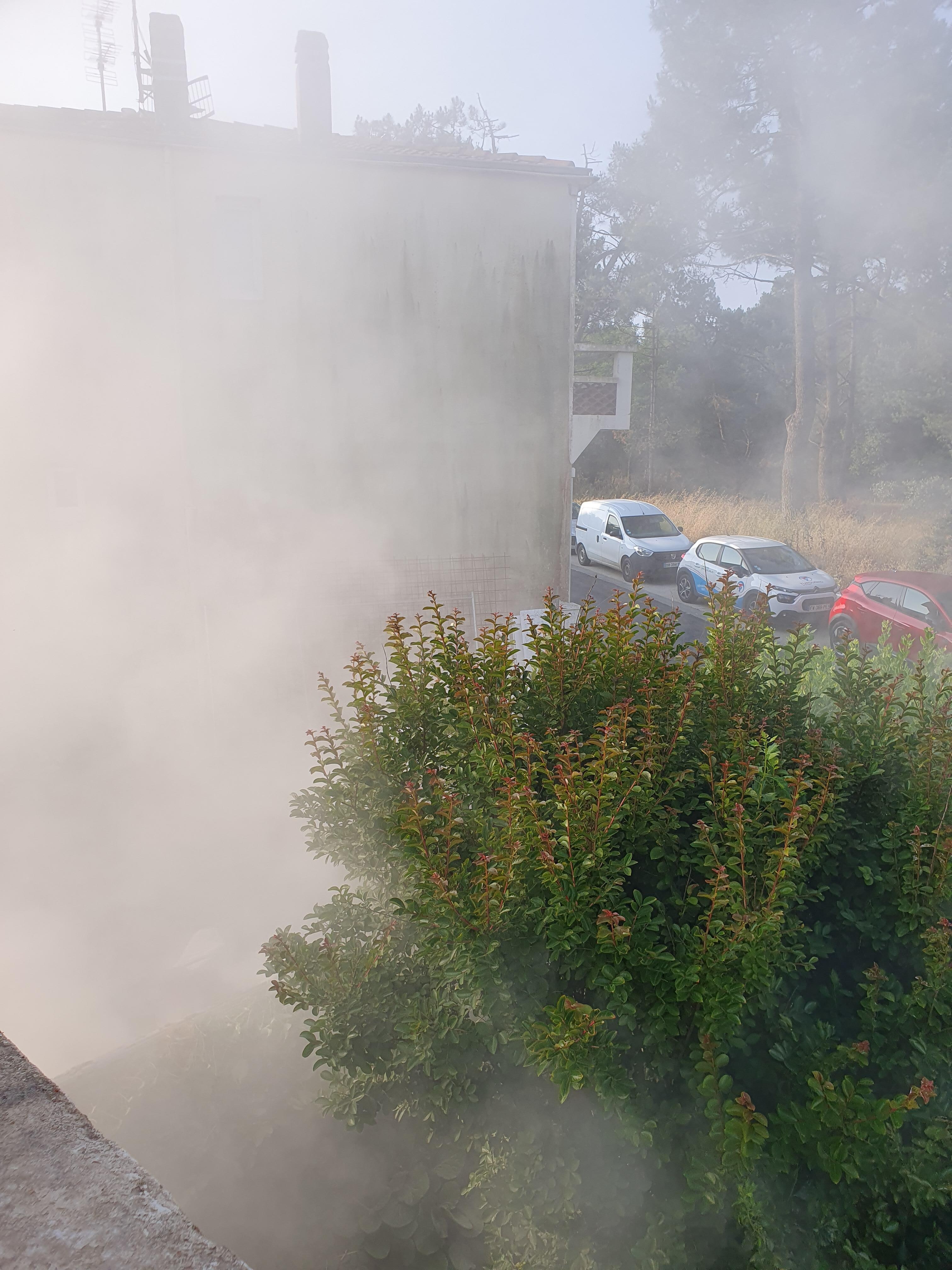 dégagement de poussière terrain mitoyen