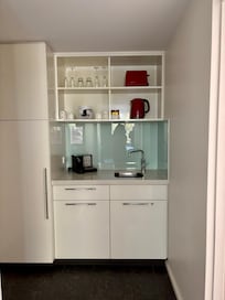 Great little kitchenette with fridge, microwave etc