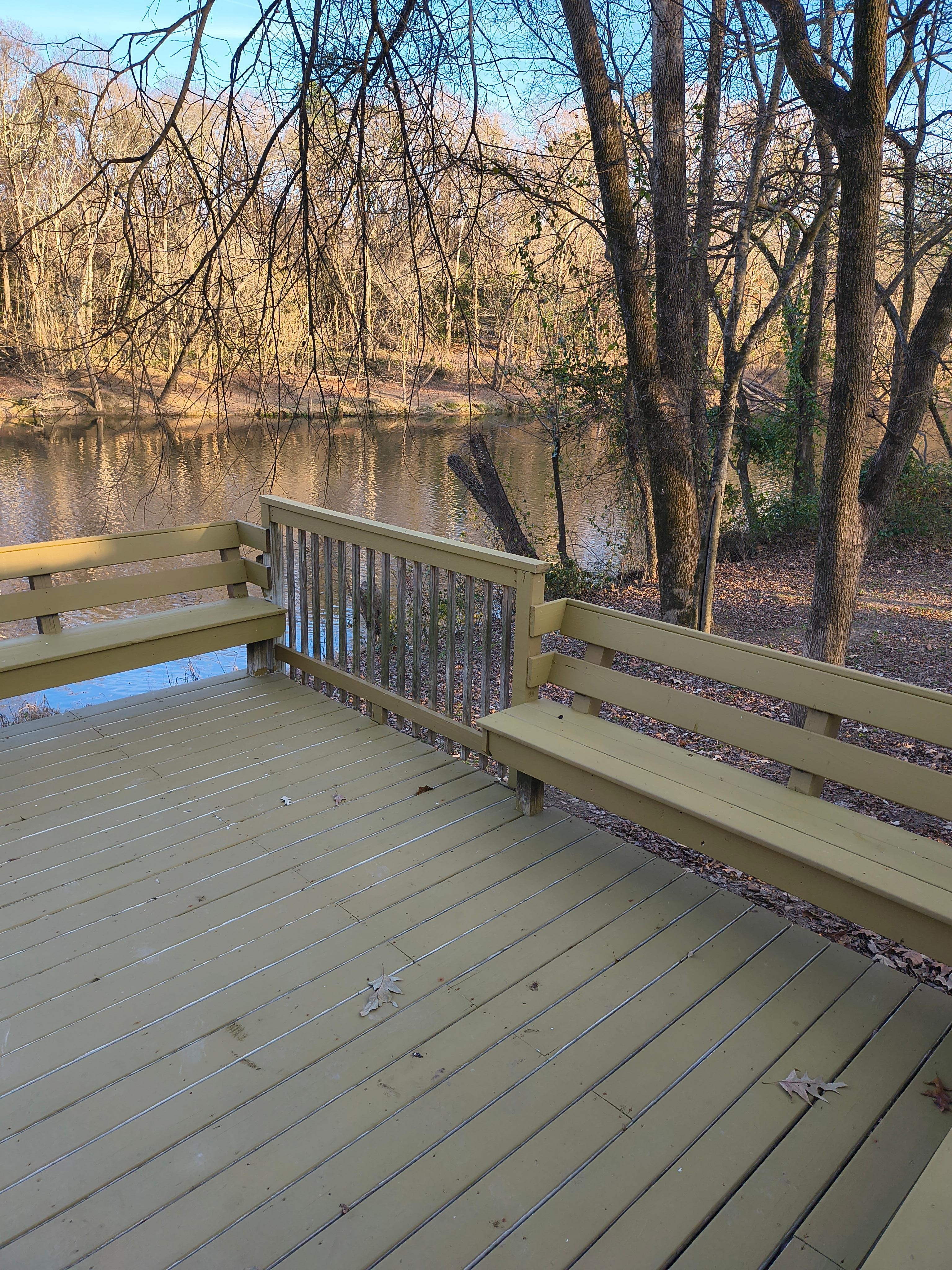 View of the river right off the deck.