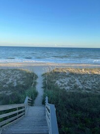 The walk down to the beach was easy and scenic!