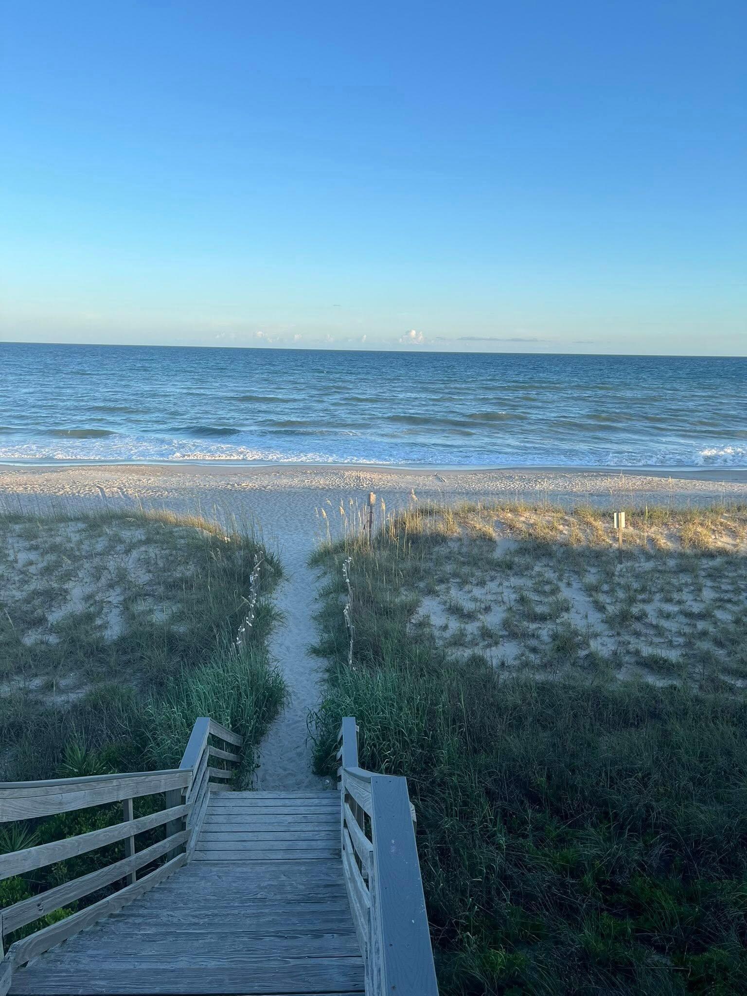 The walk down to the beach was easy and scenic! 