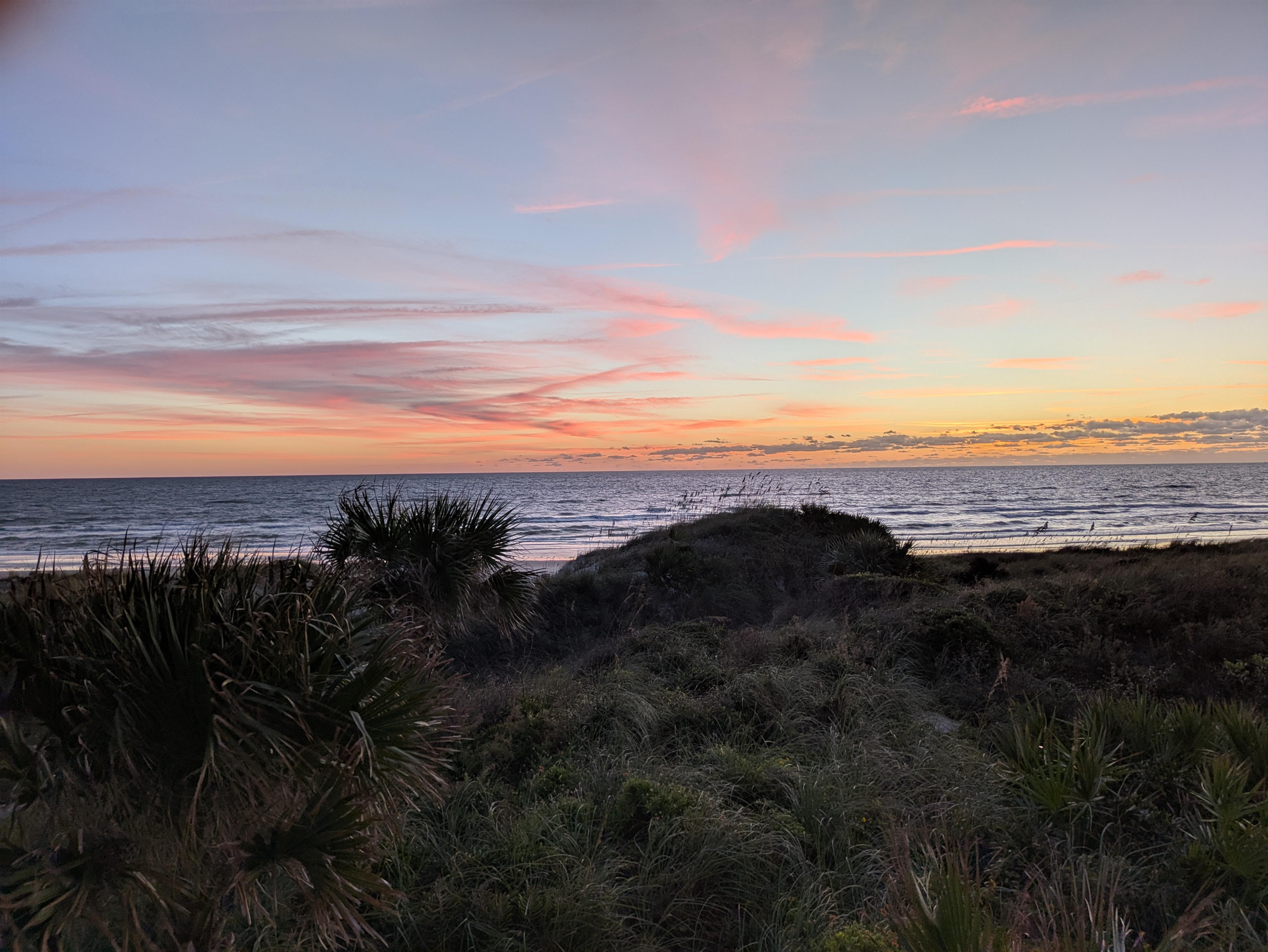 Sunrise view from the balcony