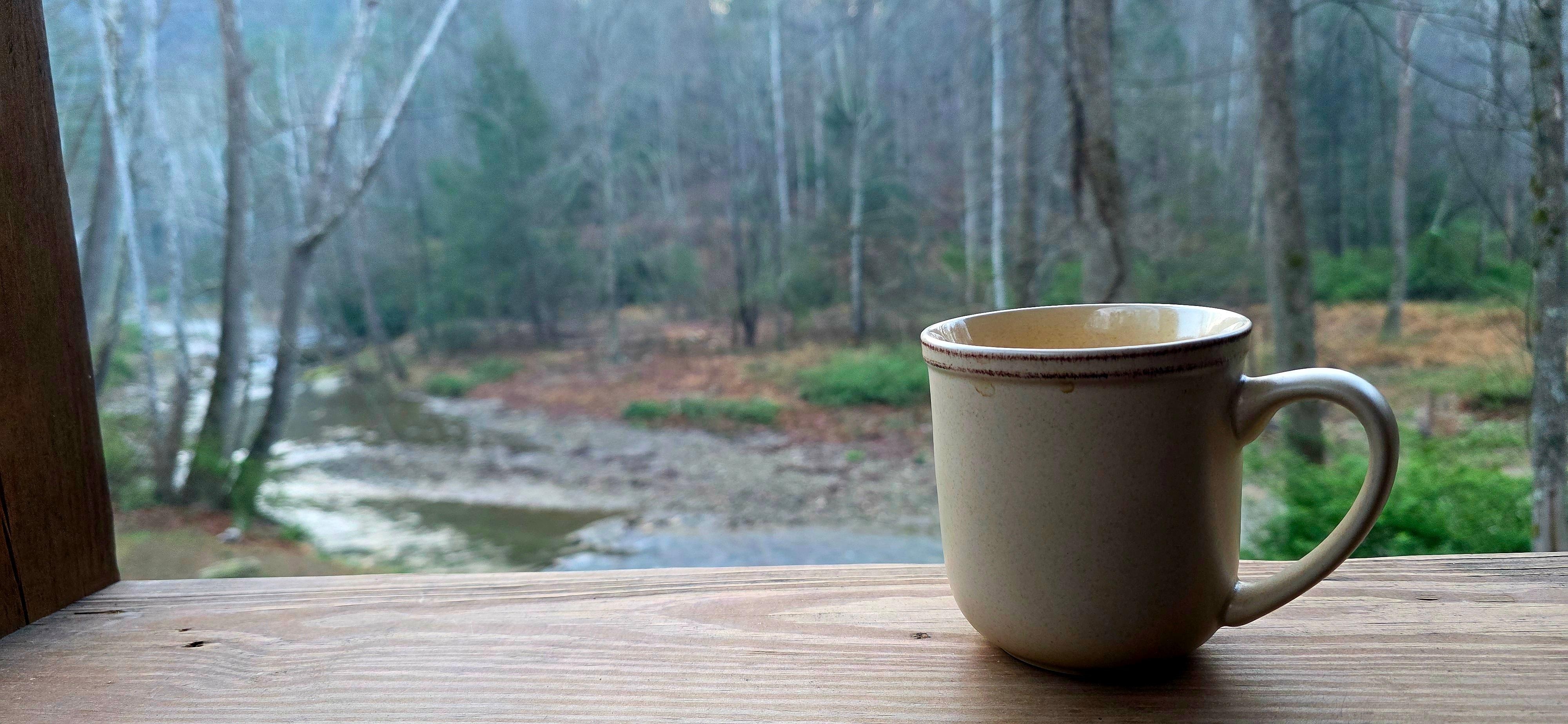 Coffee on the deck