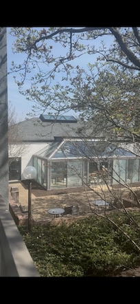 Courtyard view and pool