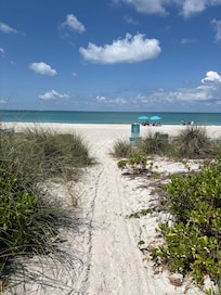 Private beach