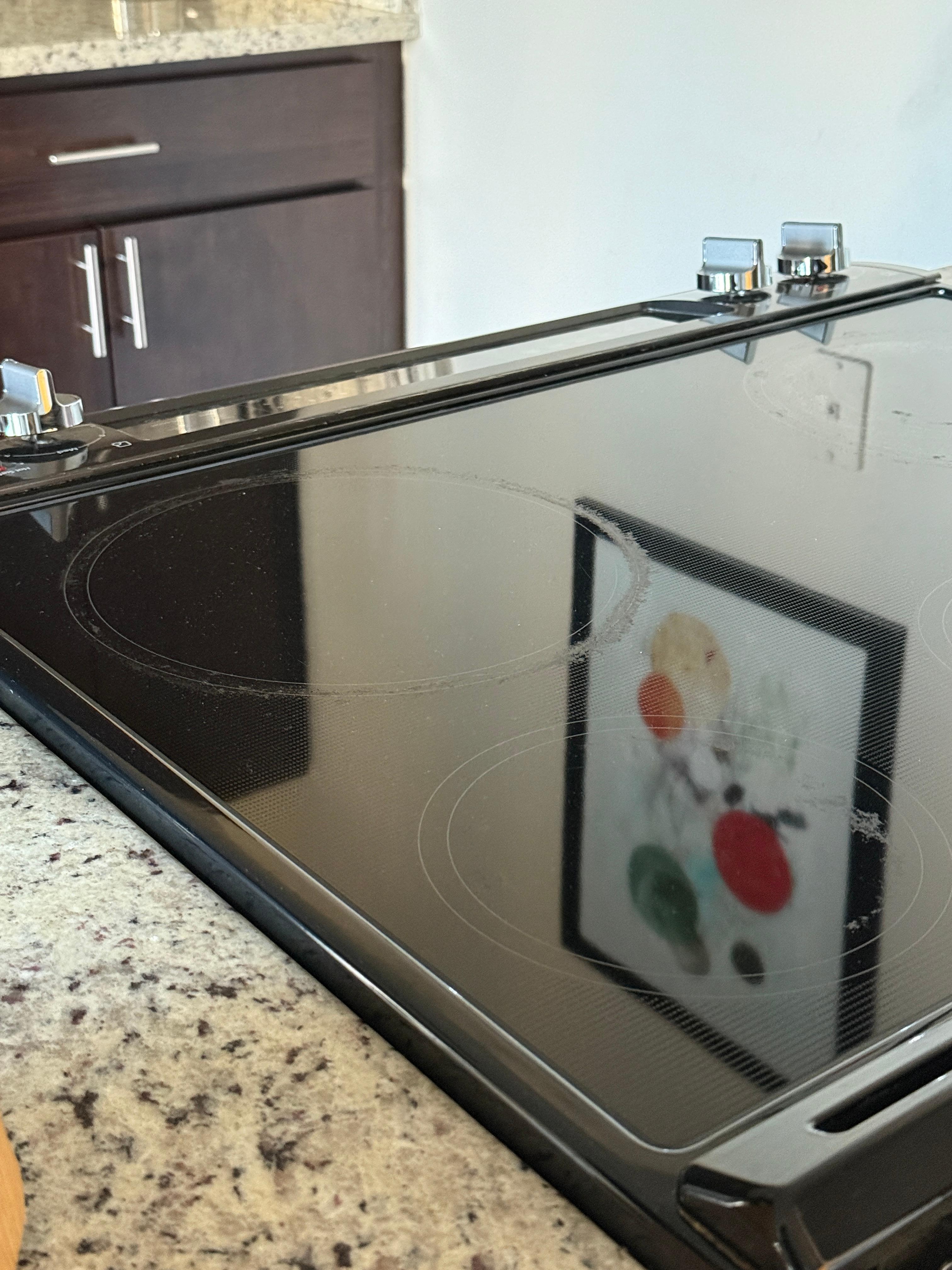 Filthy stovetop — ew!