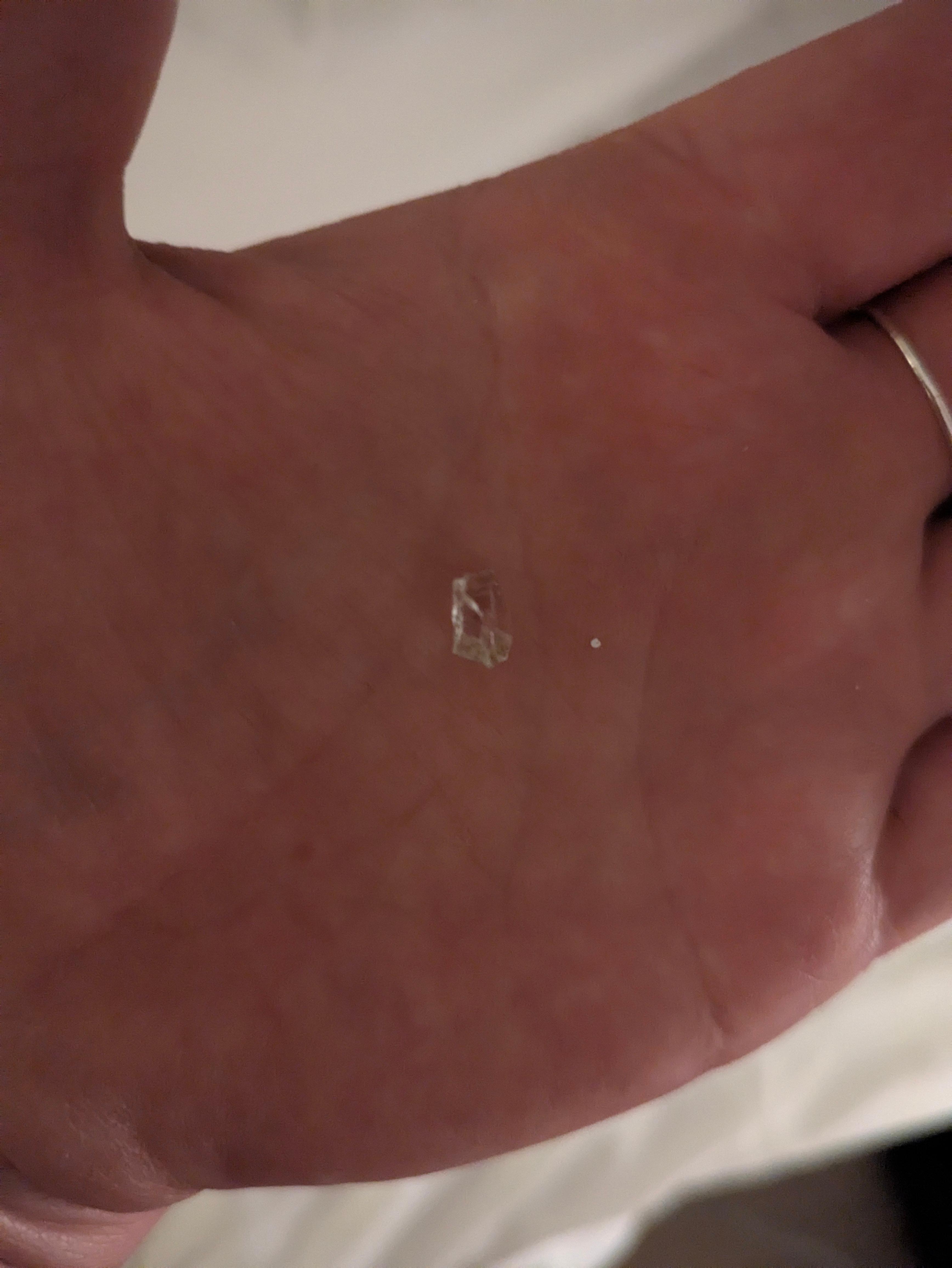 Glass in the floor