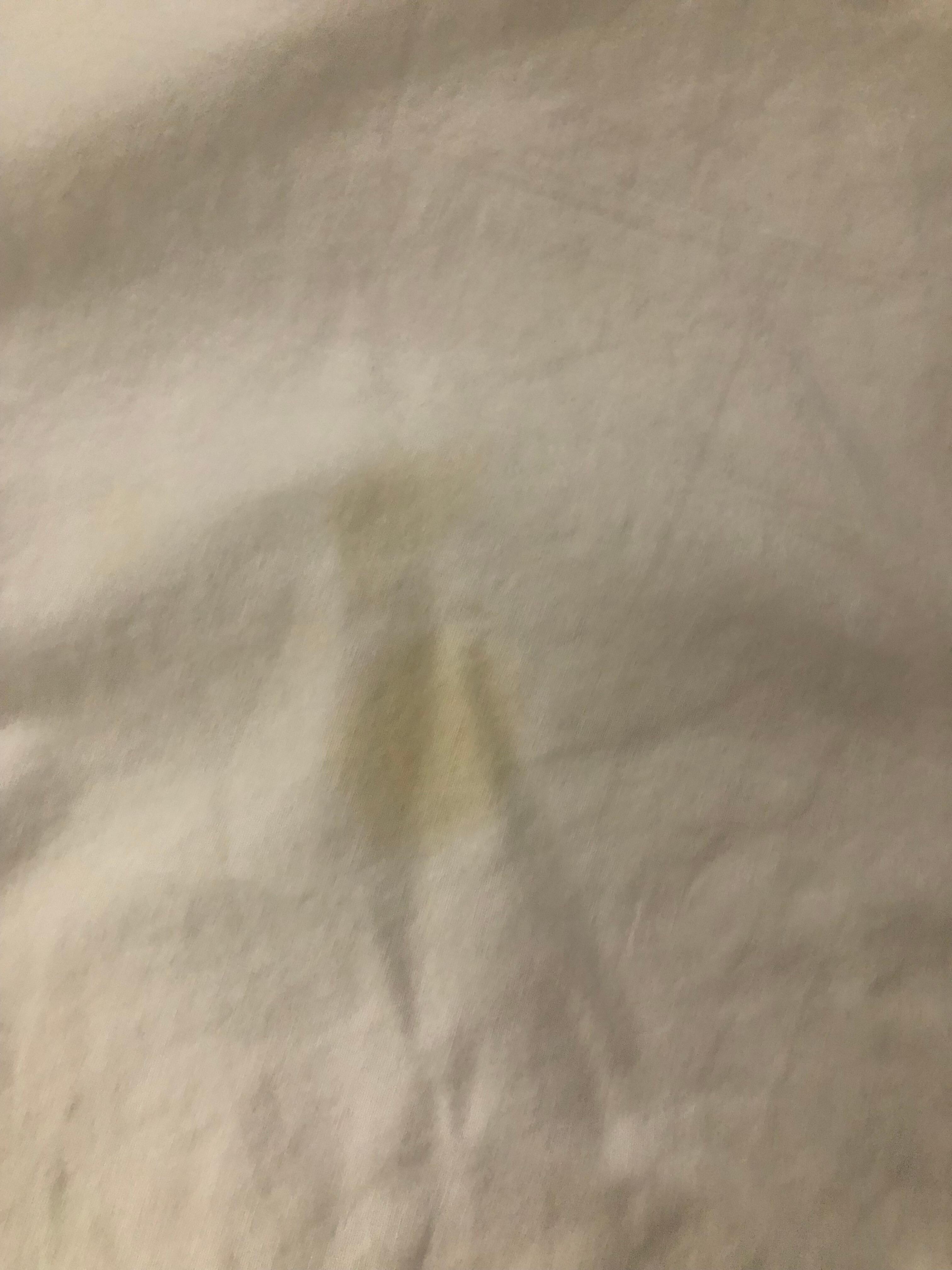 Stains on bed