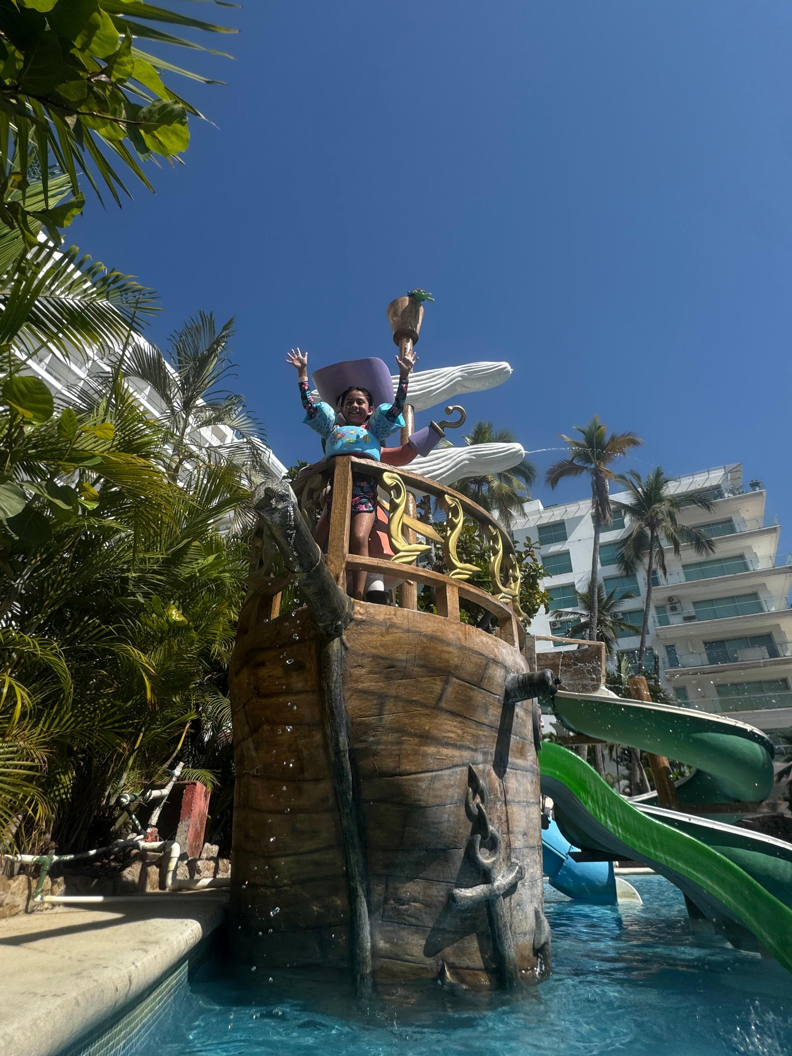 Área infantil en alberca 