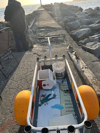 Had to take his fish wagon! Paid off, caught a delicious blue lingcod.