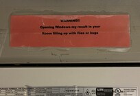 This was on the air conditioner under the window