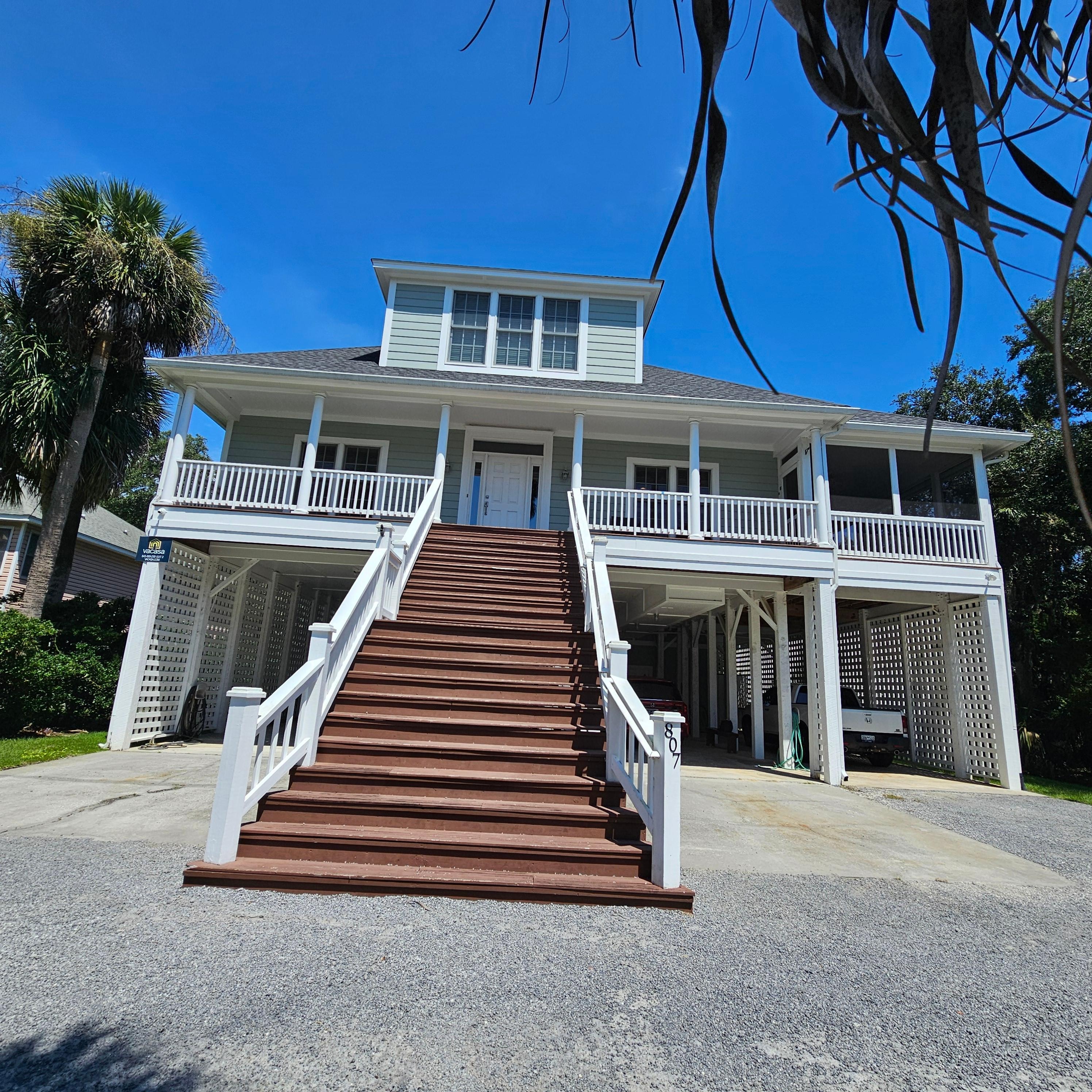 A block from the ocean.