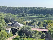 Blick von der Terrasse auf den Odet