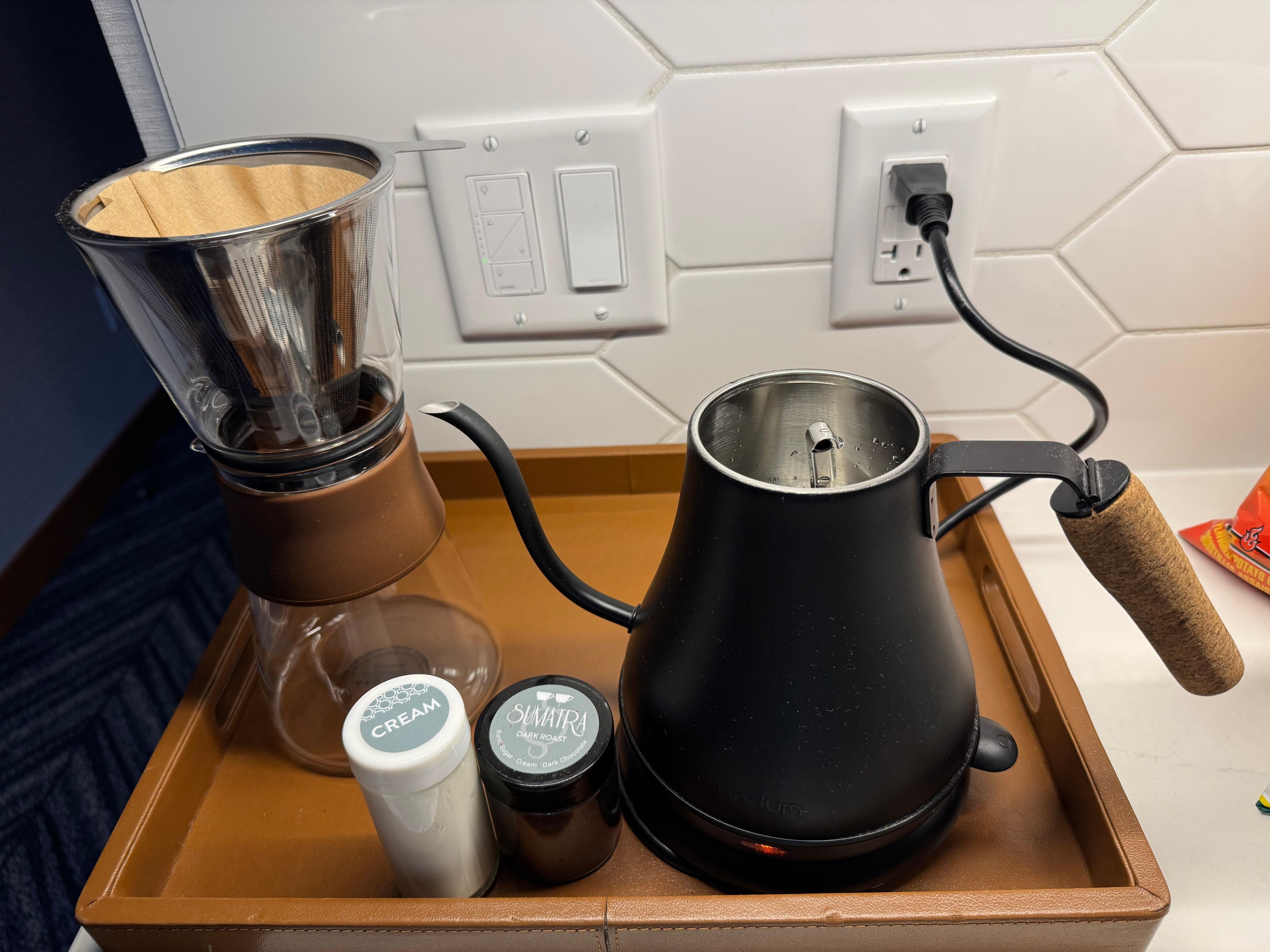 Tea kettle and coffee