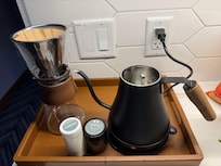Tea kettle and coffee