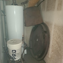 Fire hazard furniture piled up in all closet spaces to include on top of water heater