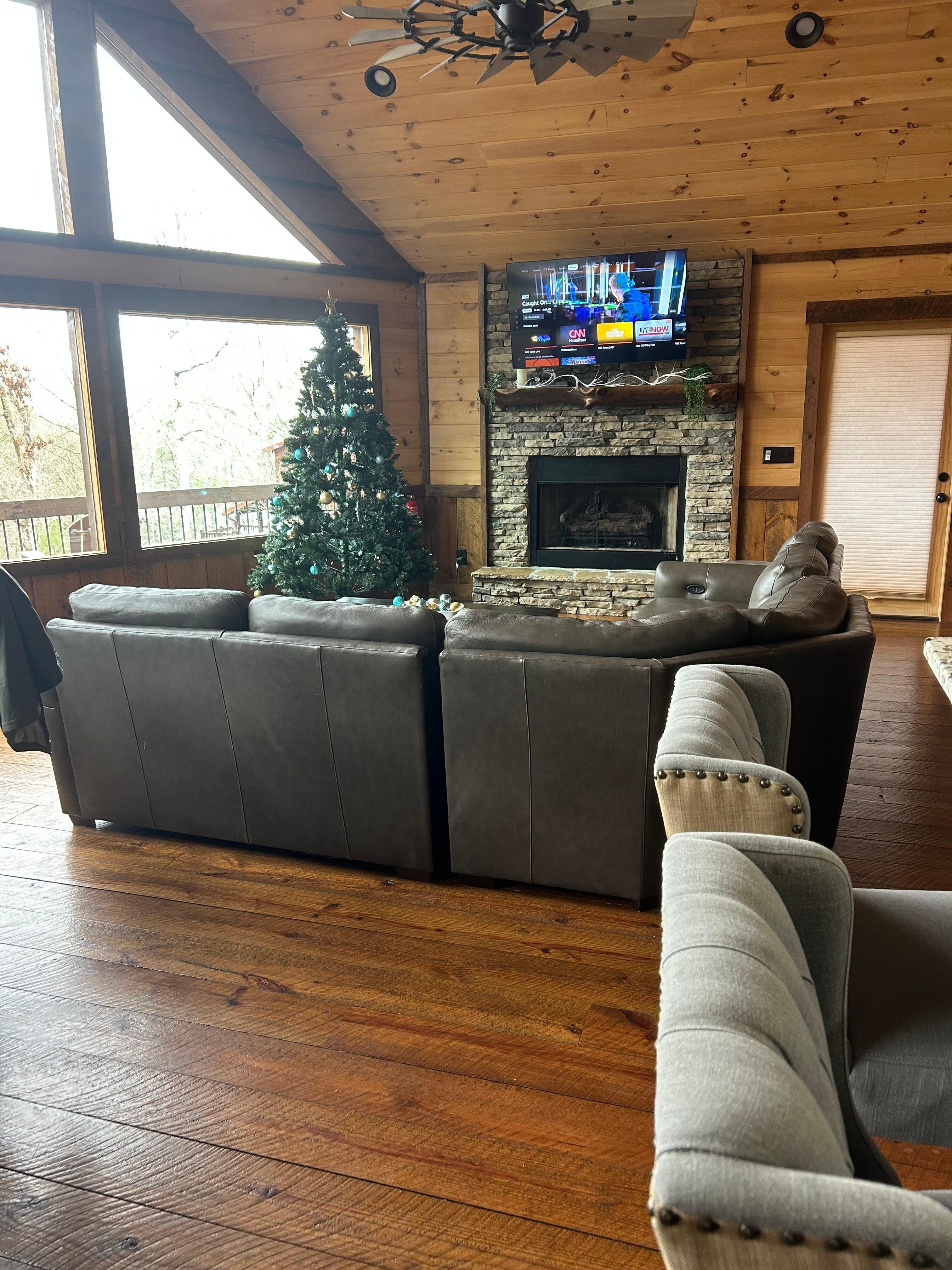 Loved the Christmas tree and lights