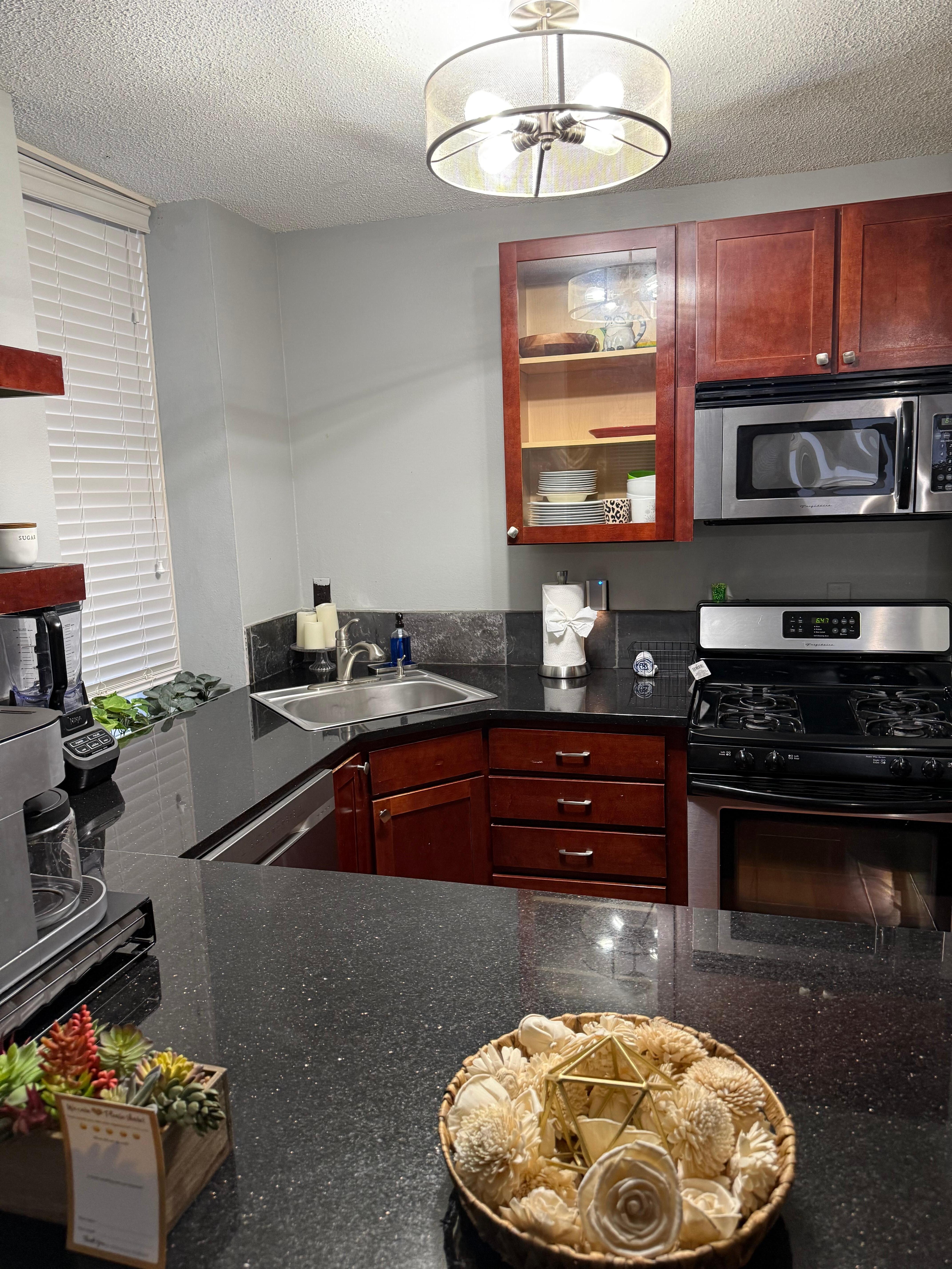 bright white fluorescent lights throughout