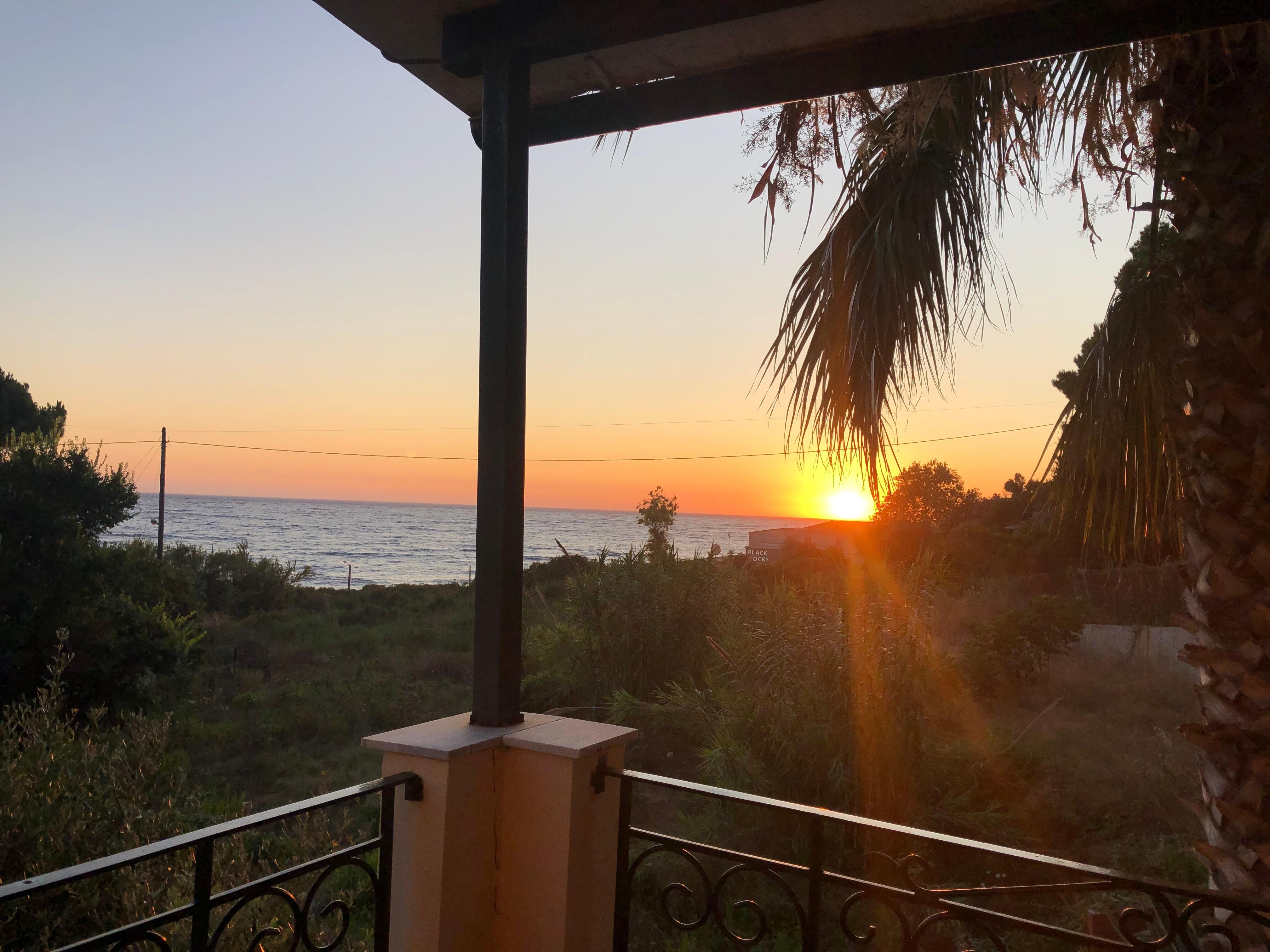 Sunset from the veranda