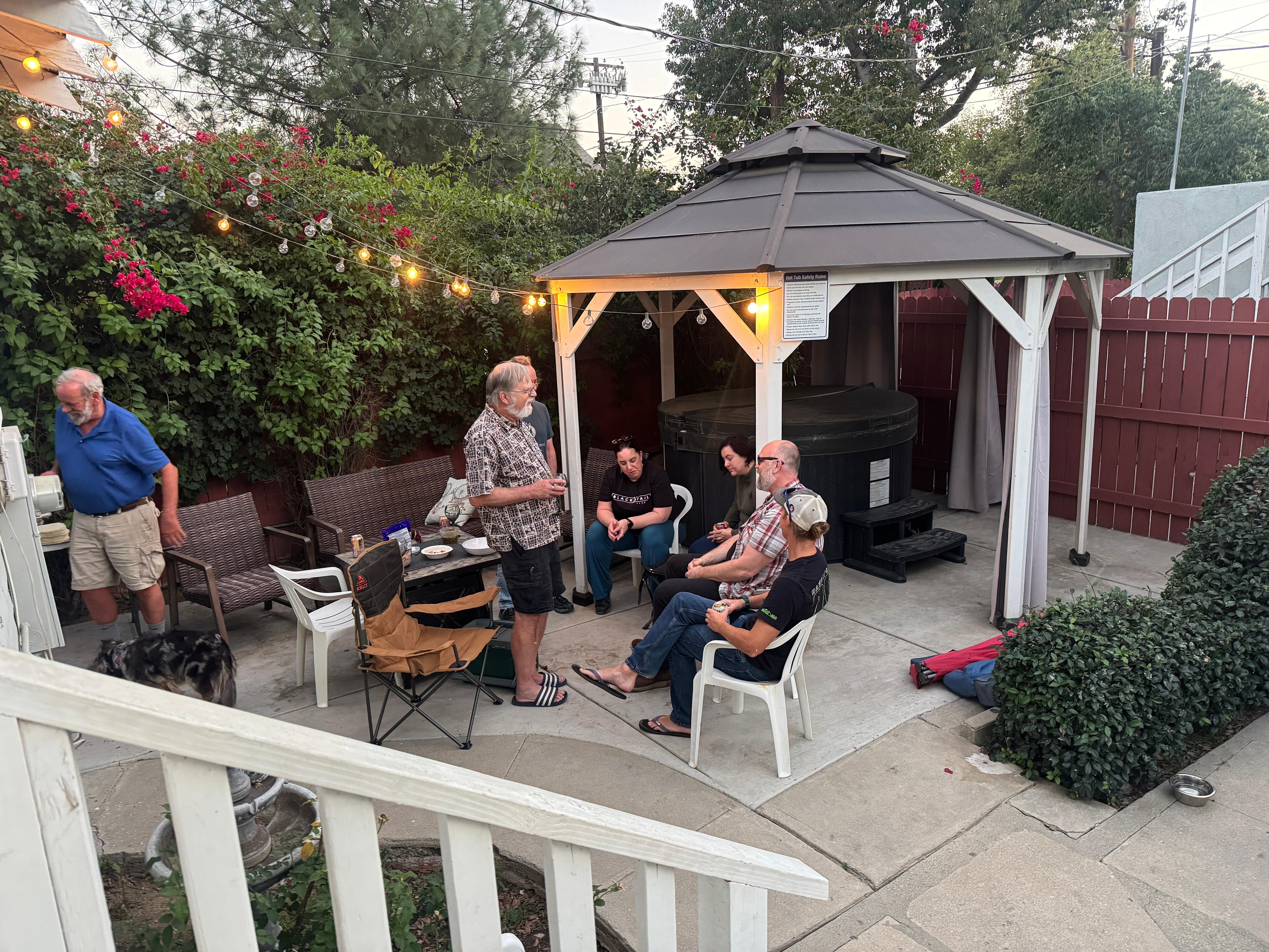 The firepit was much appreciated 