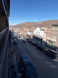 View of town from balcony