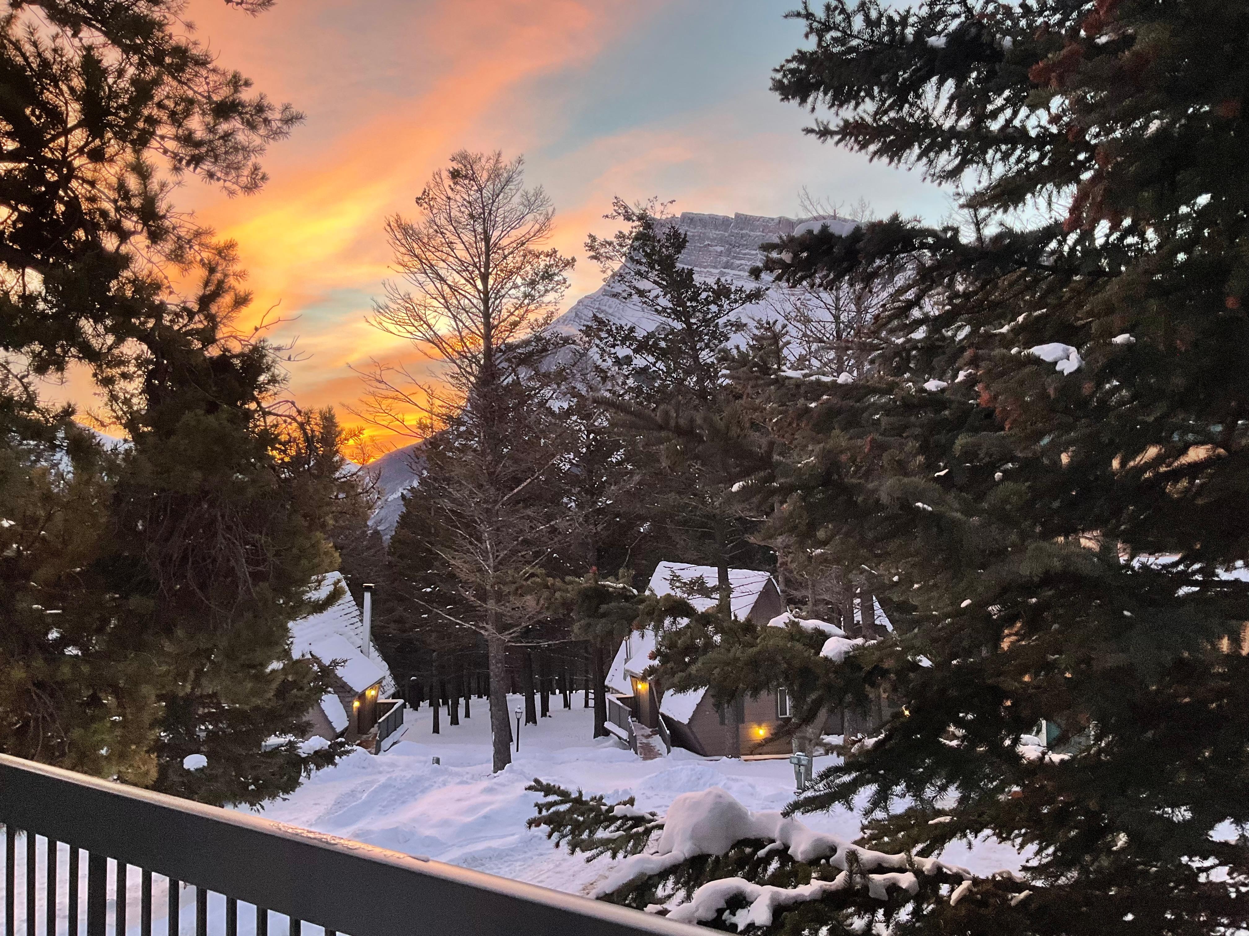 View from our window in the four-plex.