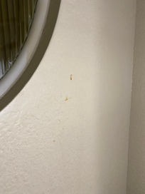 Walls were dirty….