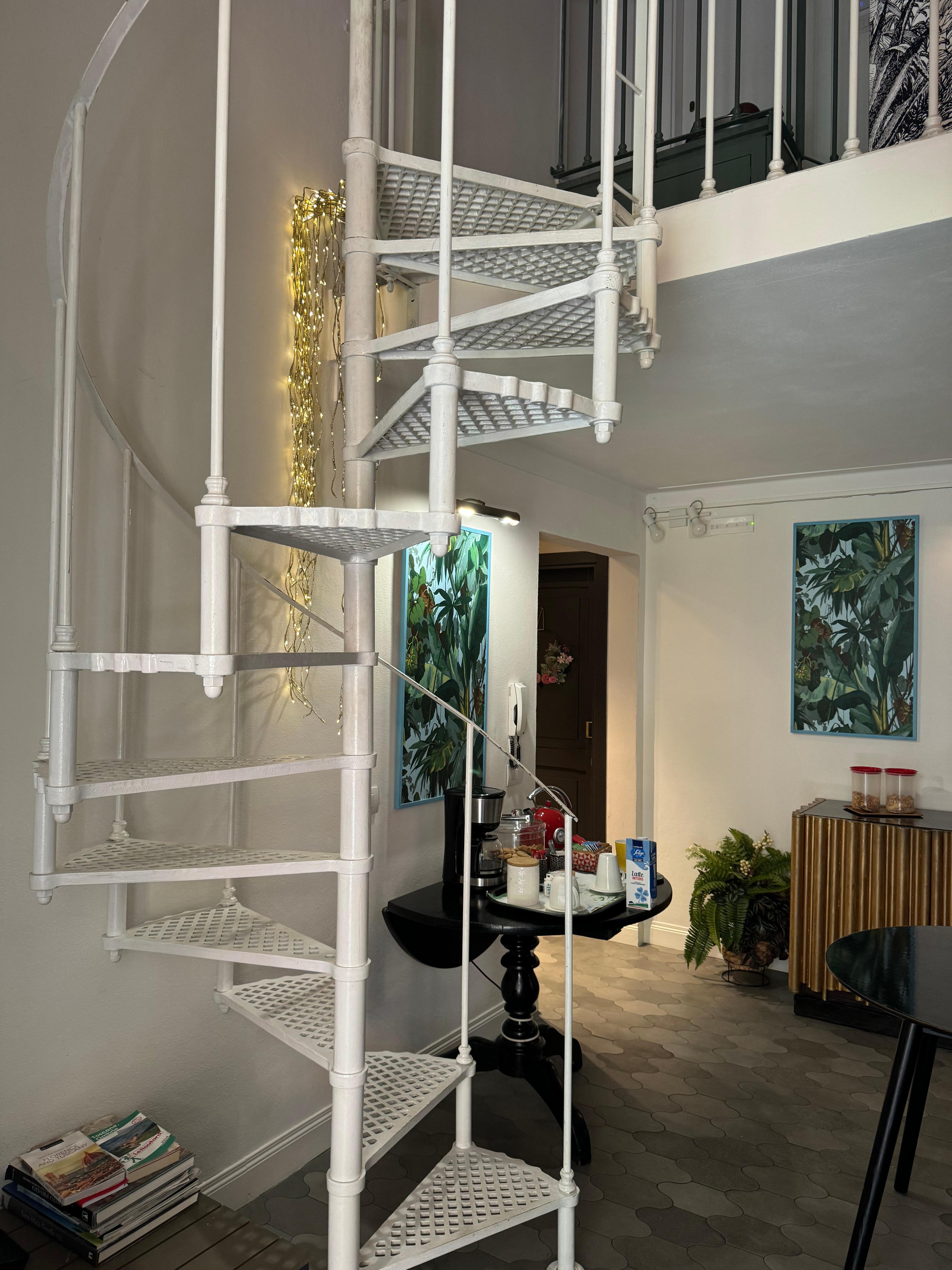 Staircase to single room area 