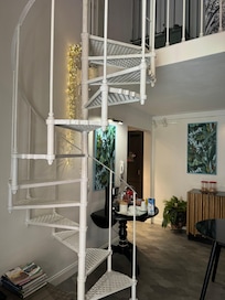 Staircase to single room area