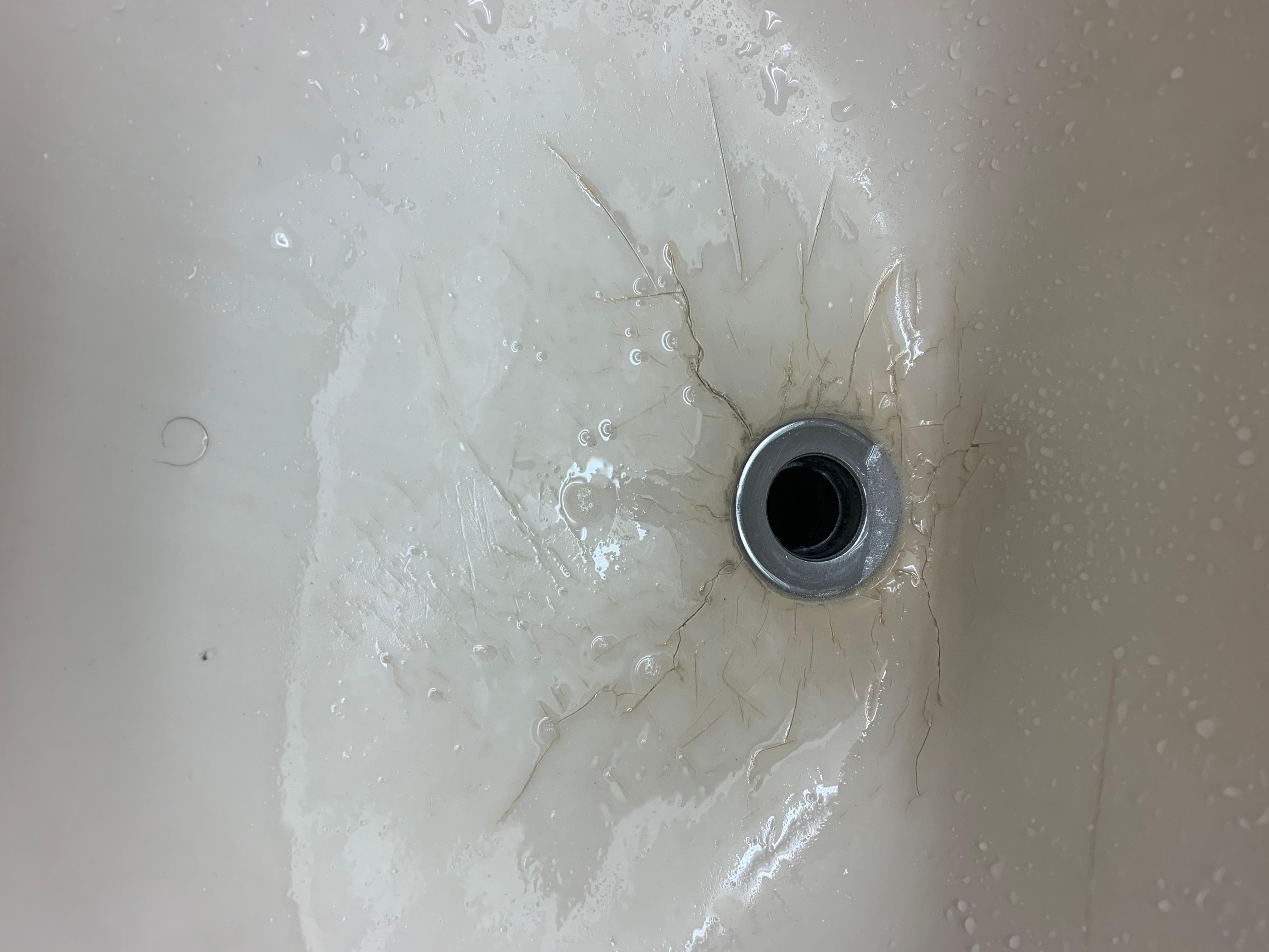 Cracked sink