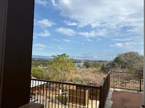 Looking out the balcony