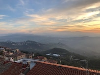 Blick vom Balkon