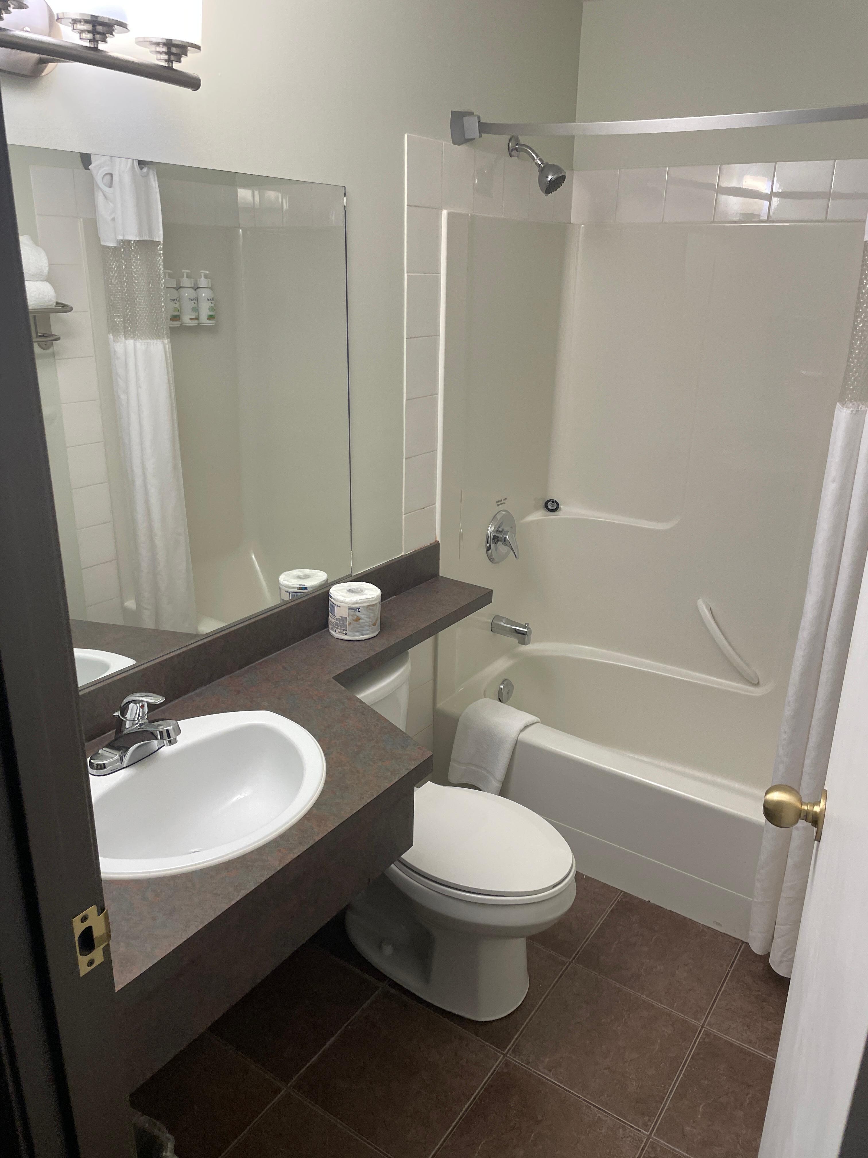 One bathroom for the entire suite