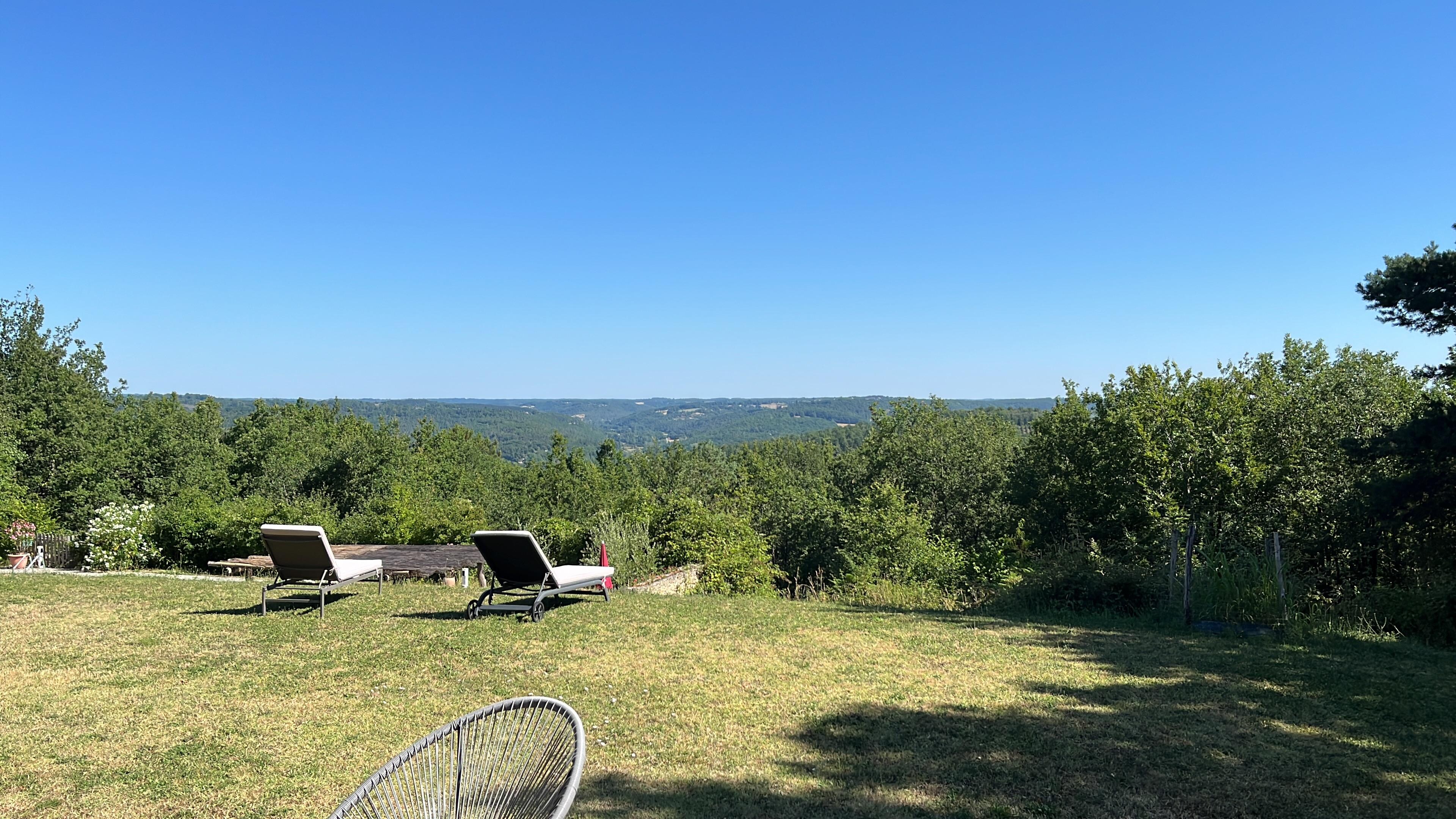 La vue de la terrasse