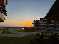 Sunset from the patio.