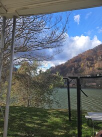 View while enjoying coffee on the porch.