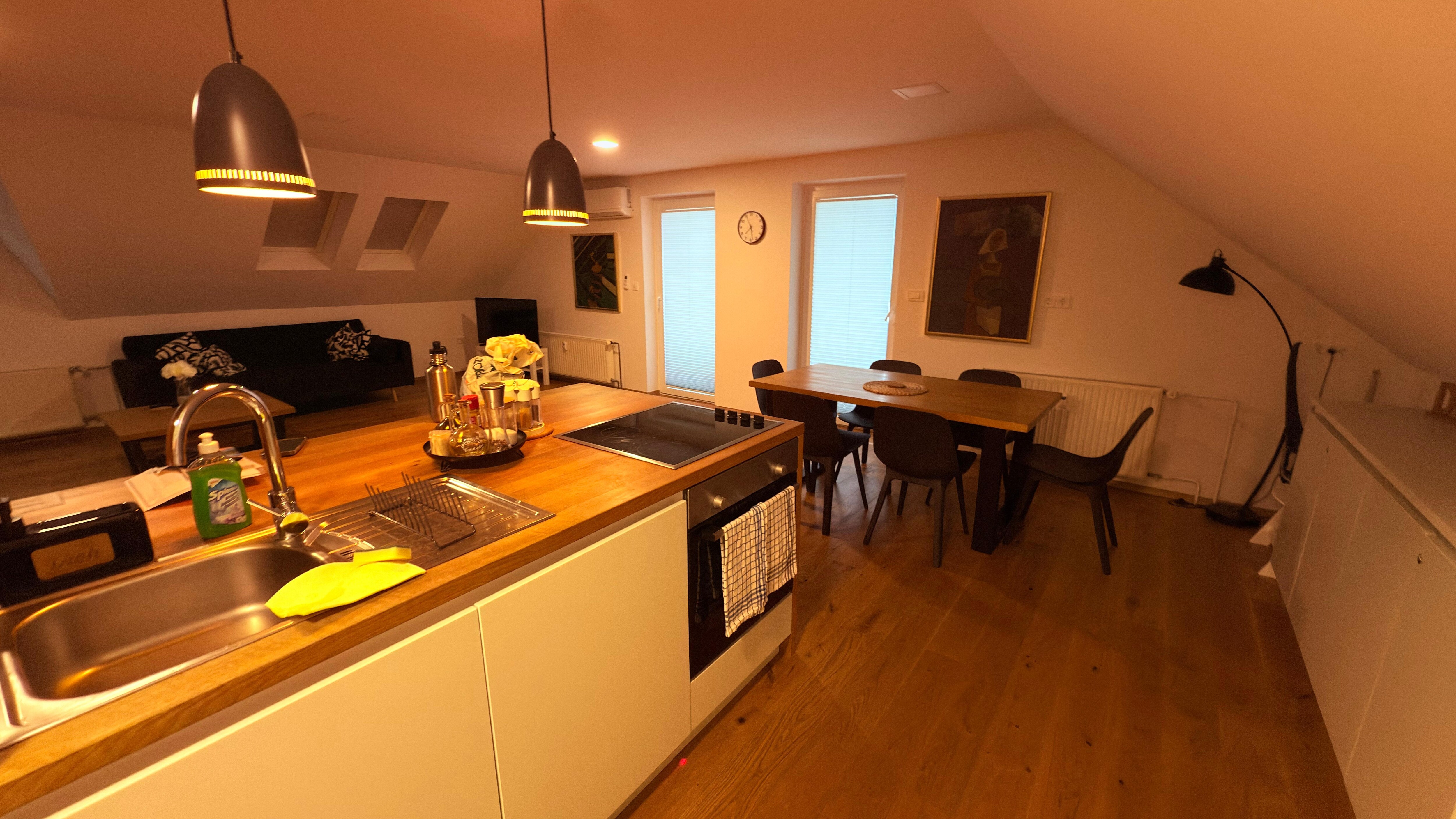 Kitchen and dining room