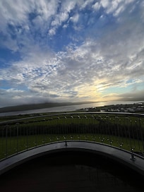 The view from the main bedroom