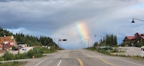 A rainbow that we saw from the hotel