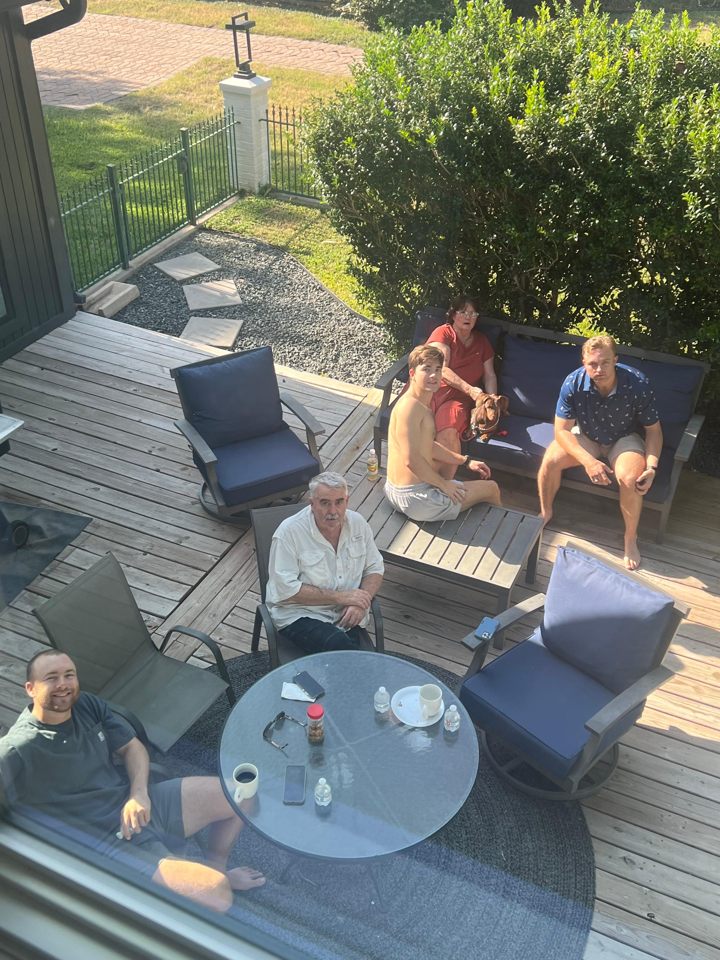 Back porch sitting!!!!