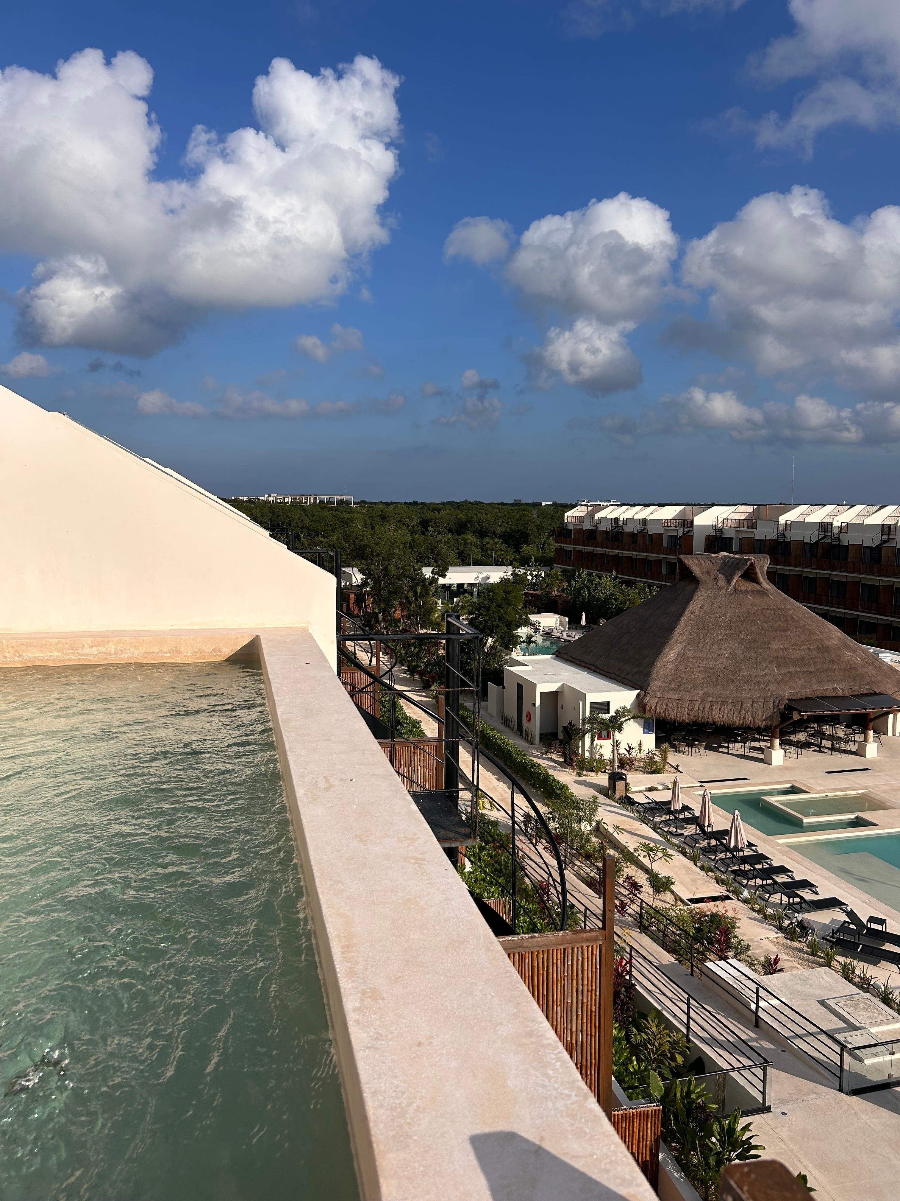 View from our rooftop pool