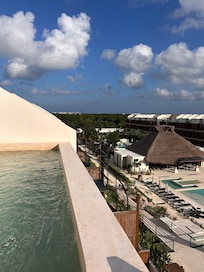 View from our rooftop pool