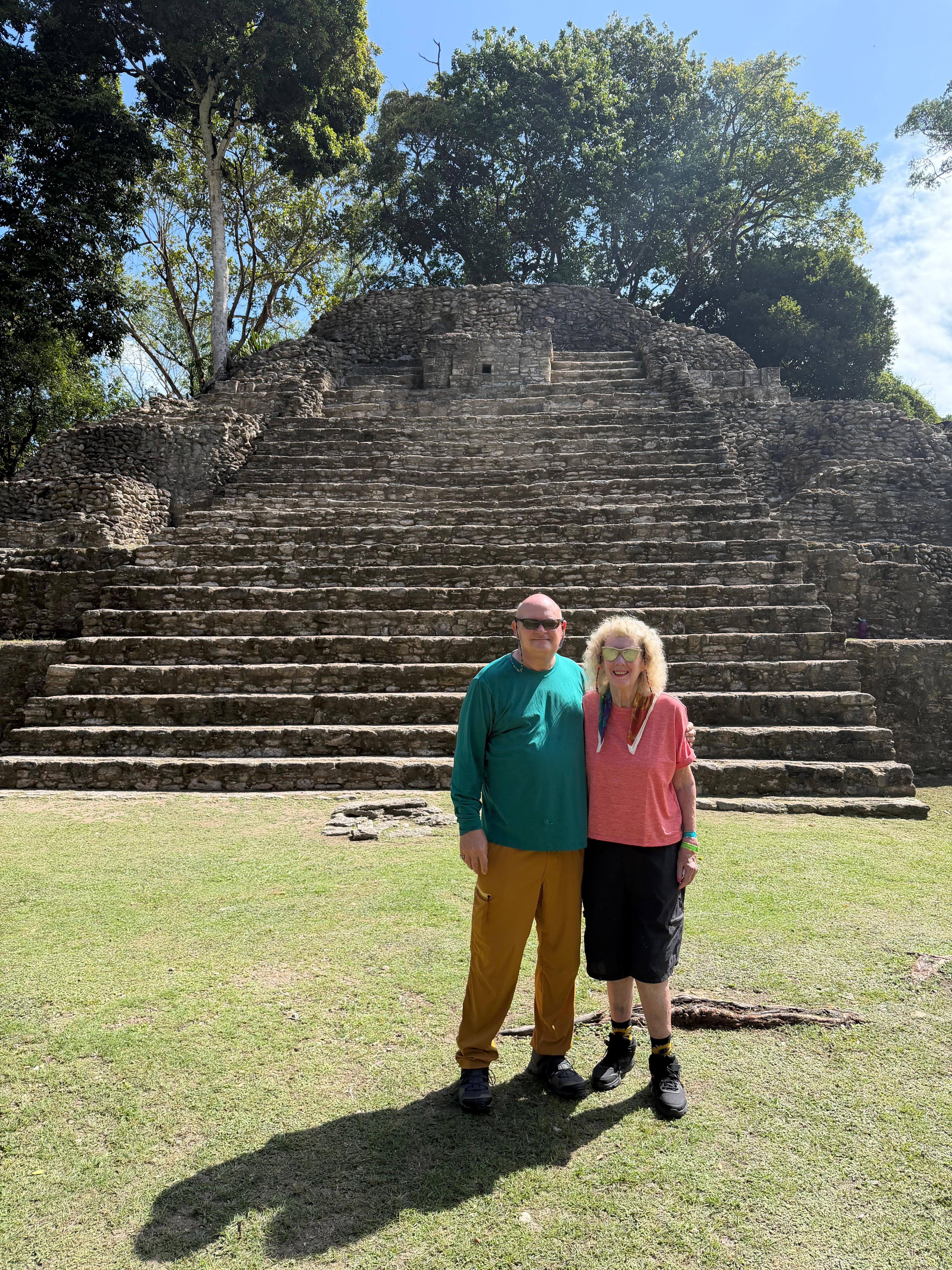 Cahal pech literally steps away!