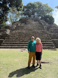 Cahal pech literally steps away!